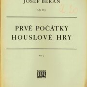 Prvé počátky houslové hry