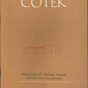 Prelude et théme varié