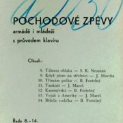 Pochodové zpěvy armádě i mládeži s průvodem klavíru - řada 8-14