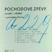 Pochodové zpěvy armádě i mládeži s průvodem klavíru - řada 1-7