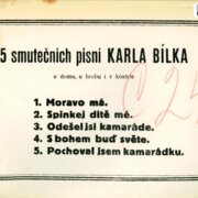 5 smutečních písní Karla Bílka