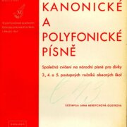 Kanonické a polyfonické písně