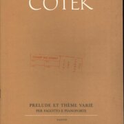 Prelude et théme varié per fagotto e pianoforte