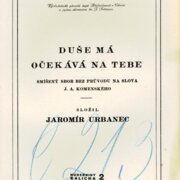 Duše má očekává na tebe