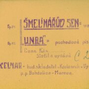 Šmelinářův sen, U.N.R.A