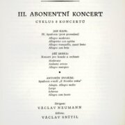 Česká filharmonie - III. Abonentní koncert