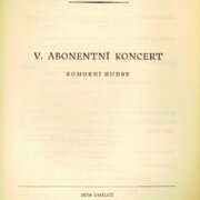 Česká filharmonie - V. Abonentní koncert