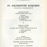 Česká filharmonie - IV. Abonentní koncert