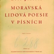 Moravská lidová poesie v písních