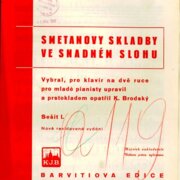Smetanovy skladby ve snadním slohu - Sešit I.