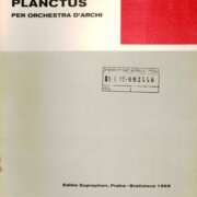 Partitura - Planctus