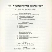 Česká filharmonie - III. Abonentní koncert