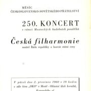 Česká filharmonie - 250. koncert