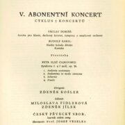 Česká filharmonie - V. Abonentní koncert