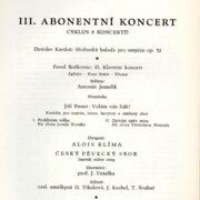 Česká filharmonie - III. Abonentní koncert