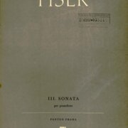 III. Sonata per pianoforte