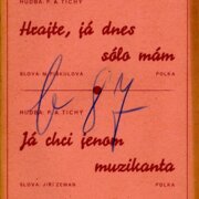 Hrajte, já dnes sólo mám, Já chci jenom muzikanta