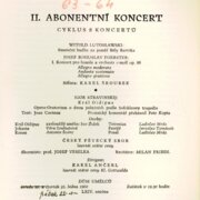 Česká filharmonie - II. Abonentní koncert
