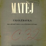 Ukolébavka pro dětský sbor a klavír nebo kytaru