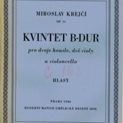 Kvintet B-dur pro dvoje housle, dvě violy a violoncello