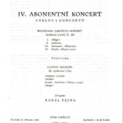Česká filharmonie - IV. Abonentní koncert