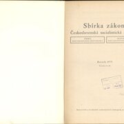 Sbírka zákonů Československá socialistická republika