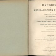 Handbuch der musikalischen Literatur