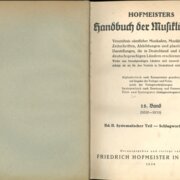 Hofmeisters Handbuch der Musikliteratur