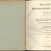 Handbuch der musikalischen Literatur