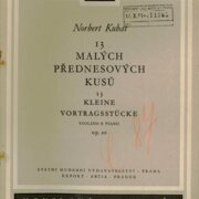 13 Malých přednesových kusů