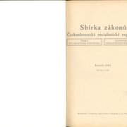Sbírka zákonů Československá socialistická republika