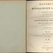 Handbuch der musikalischen Literatur