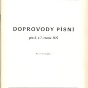 Doprovody písní pro 6. a 7. ročník ZDŠ