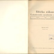 Sbírka zákonů Československá socialistická republika