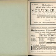 Hofmeisters Musikalisch-literarischer Monatsbericht