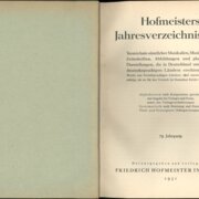 Hofmeisters Jahresverzeichnis 1930