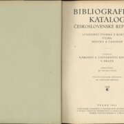 Bibliografický katalog Československé republiky