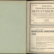 Hofmeisters Musikalisch-literarischer Monatsbericht