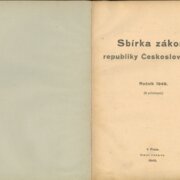 Sbírka zákonů republiky Československé