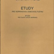 Etudy pro sopránovou zobcovou flétnu