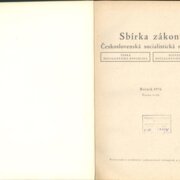 Sbírka zákonů Československá socialistická republika