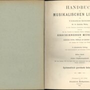 Handbuch der musikalischen Literatur