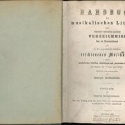 Handbuch der musikalischen Literatur