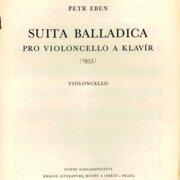 Suita balladica pro violoncello a klavír
