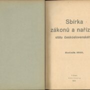 Sbírka zákonů a nařízení státu československého