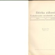 Sbírka zákonů Československá socialistická republika