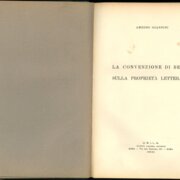 LA CONVENZIONE DI BERNA SULLA PROPRIETA LETTERARIA