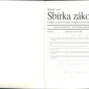 Sbírka zákonů České a Slovenské federativní republiky