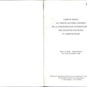 Compte rendu - Tenu a liege - Maastricht