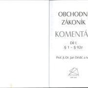Obchodní zákoník - komentář I.